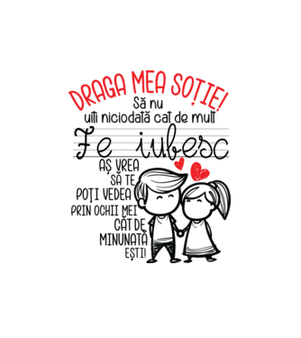 dragul meu soț javitott2411 model alb pe tricou