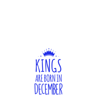 Kings are born in - December model portocaliu pe tricou