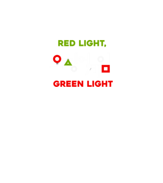 red light green light model verde neon pe tricou