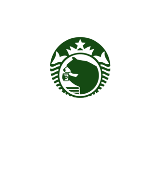 Bear Bucks model alb pe tricou