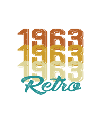 1963 Retro model alb pe tricou