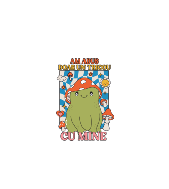 am adus doar un tricou cu mine! model gri pe tricou