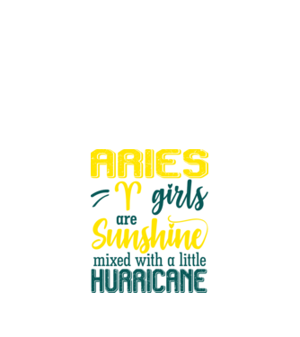 Sunshine with Hurricane ARIES model negru pe tricou