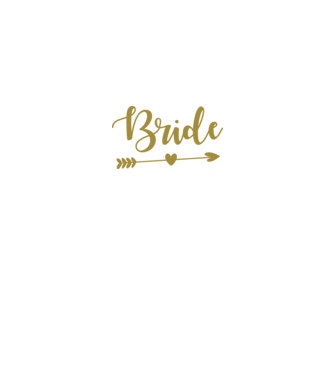 Bride model alb pe tricou