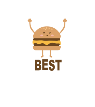Best hamburger model alb pe tricou