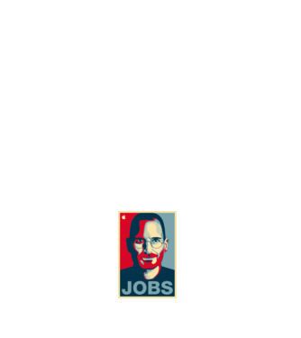 Jobs pop art model negru pe tricou