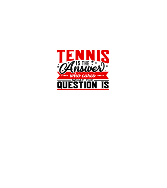 Sport is the answer JUCĂTOR TENIS model alb pe tricou
