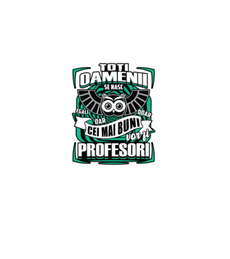 Toți oamenii profesori model negru pe tricou