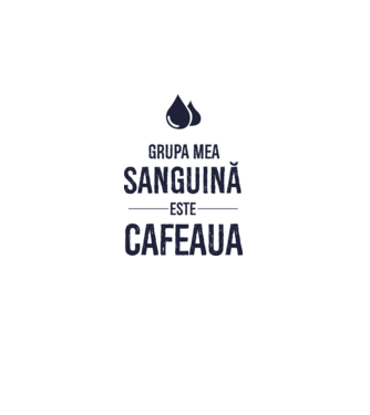 Grupa mea sanguină este cafeaua model dusty pink pe tricou