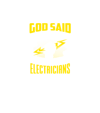 Let there be light model negru pe tricou