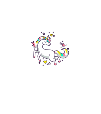 Unicorn Spark model gri pe tricou