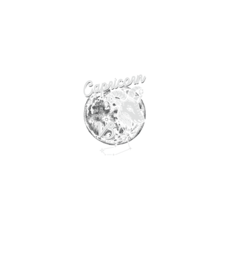 Zodiac femeie CAPRICORN retro model negru pe tricou
