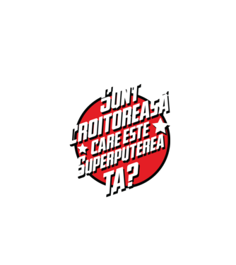 sunt croitoreasă, care este superputerea ta? model negru pe tricou
