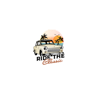 Trabant Ride The Classic model albastru jeanși pe tricou