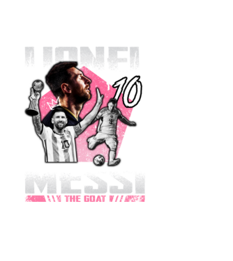 Messi tribute model negru pe tricou