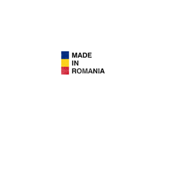 made in romania model negru pe tricou