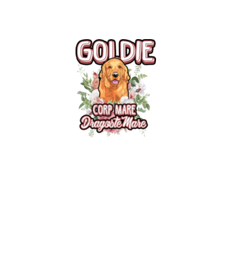 Goldie picioare mici dragoste mare model roz deschis pe tricou