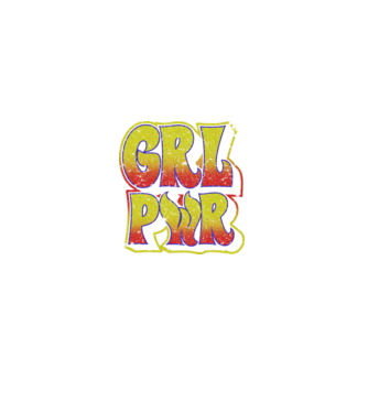 Girl Power retro model negru pe tricou