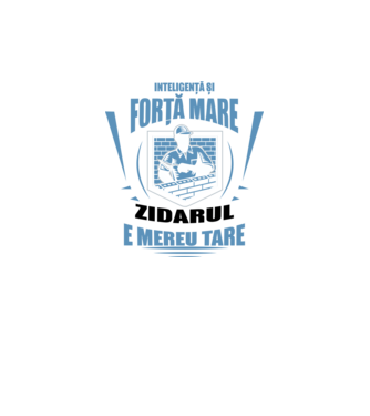 Inteligență și forță mare, zidarul e mereu tare model verde neon pe tricou