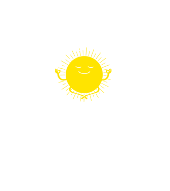 Soare meditând model negru pe tricou