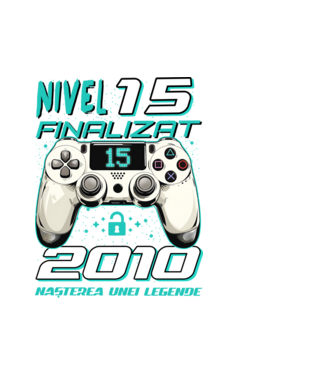 Nivel finalizat 15 2010 model alb pe tricou