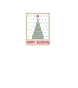 Merry Beermas model negru pe tricou
