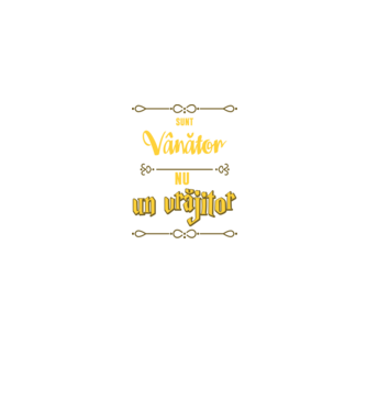 Sunt vânător, nu un magician model albastru jeanși pe tricou