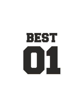 Best 01 model alb pe tricou
