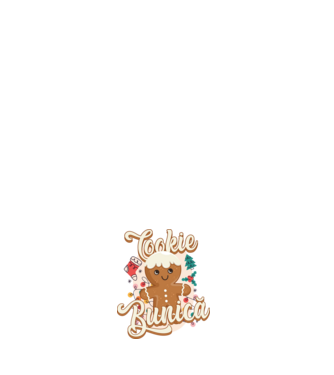 Cookie bunică model alb pe tricou