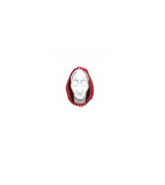 bella ciao stroke white model negru pe tricou