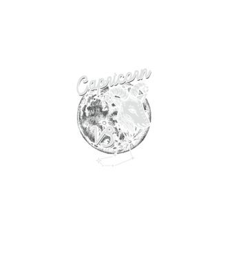 Zodiac bărbat CAPRICORN retro model negru pe tricou