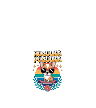 Huculka Puculka Câine 2 model alb pe tricou