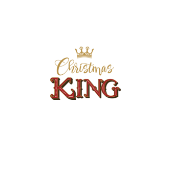 Christmas King model negru pe tricou