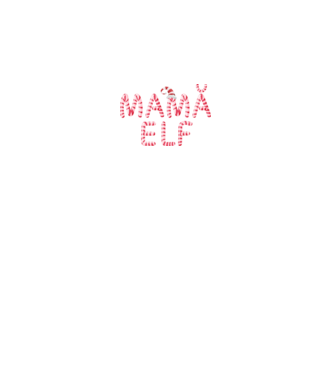 mamă elf model negru pe tricou