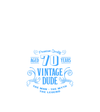 Vintage Dude - 70 model albastru închis pe tricou