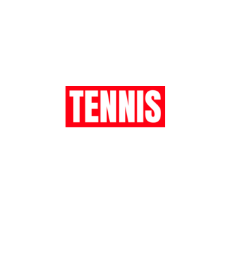 TENNIS HERO model negru pe tricou