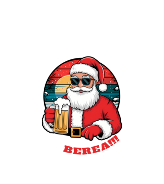 Ho ho ține mi berea! Negru model alb pe tricou