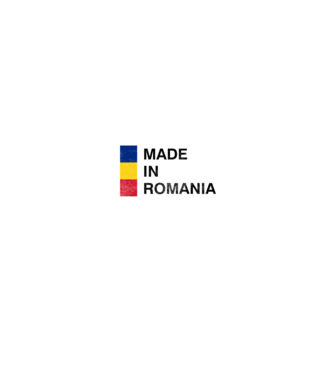 made in romania model negru pe tricou