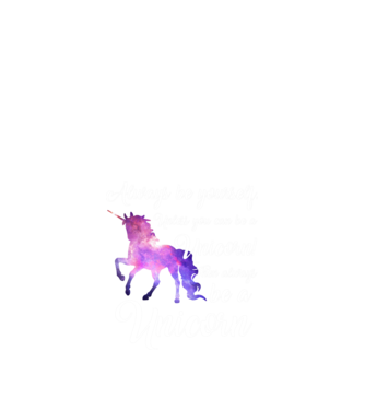 Always be UNICORN model nisipiu pe tricou