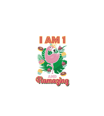 FLAMAZING Birthday 1 Years old model alb pe tricou