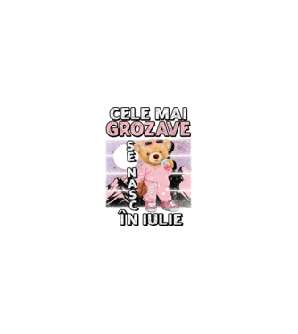 RETRO teddy fetişcană IULIE model  pe tricou