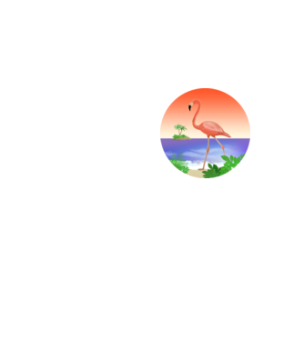 Flamingo model galben neon pe tricou