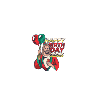 Happy Birtday Jesus! model  pe tricou