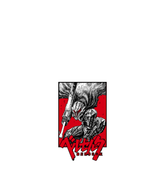 Berserk Guts model negru pe tricou