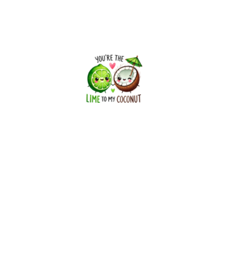 Lime to my Coconut model alb pe tricou