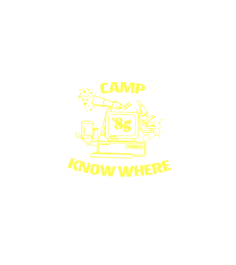 camp nowhere 85 stranger things model negru pe tricou