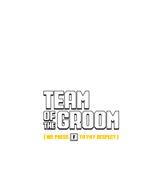 Team of the Groom model negru pe tricou