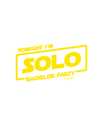 Bachelor Party Solo model alb pe tricou