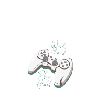 Work hard play hard model negru pe tricou