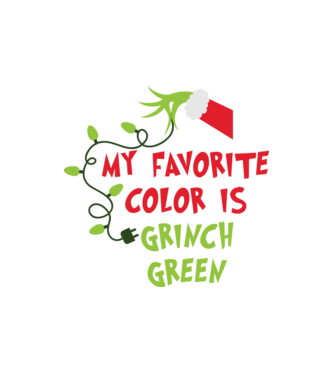 Grinch Green model nisipiu pe tricou